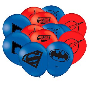 25 Bexigas balão n9 Decoração LIGA DA JUSTIÇA festa aniversário