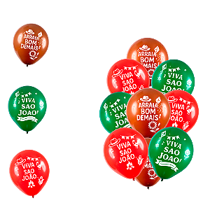 25 Bexigas balão n9 Decoração JUNINA FESTA JULINA