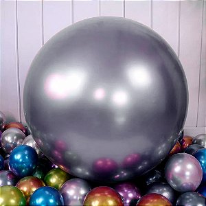 Balão Bexigão BIG 250" PRETO CHUMBO Melhor festa