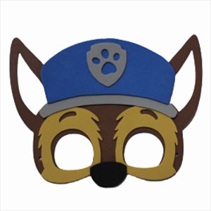 Mascara Festa Patrulha Canina Chase Decoração resistent 19cm