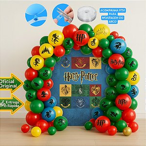 Kit Festa Harry Potter Ani Arco Descontruído 75 Balão + fita