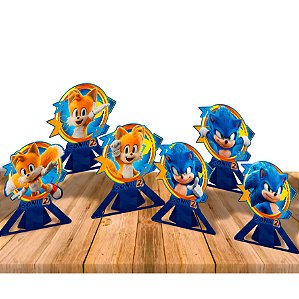 Decoração Display de mesa decoração SONIC 2 festa
