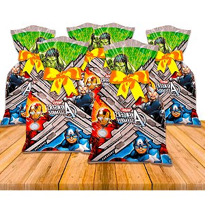 12 Sacolas surpresa Lembrancinhas VINGADORES decoração festa