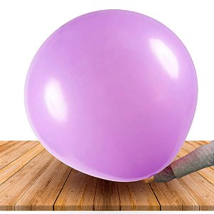 Balão Bexigão BIG 250" Liso LILAS Coloque doces dentro