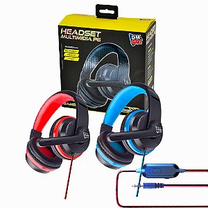 Fone Headset Multimidia full qualidade MAX P6 c/adapdador