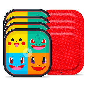 Pratos 18cm POCKET MONSTERS Decoração Pokemon Festa 8un