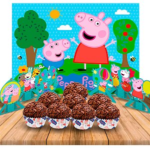 Kit festa completo 107pçs decoração Peppa pig aniversário