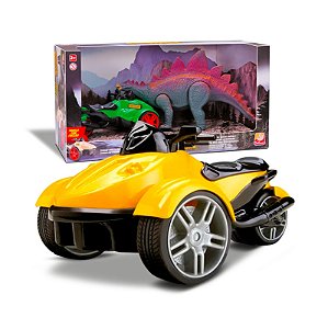 BRINQUEDO TRICICLO COM FRICCAO E ESTEGOSSAURO