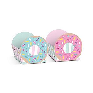 24 Forminha para Doces Decoração Donuts Festa