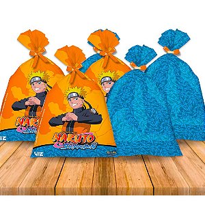 8 Sacolas Surpresa Decoração Naruto Festa Aniversário