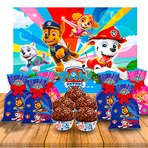 Kit festa 109 pçs decoração Patrulha Canina Festa completa