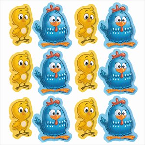 12 Topper tag Para doces  GALINHA PINTADINHA