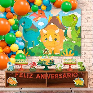 Kit Festa EVA completo Decoração DINO BABY Festa