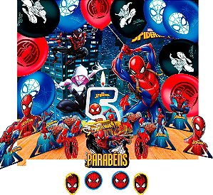 Kit Festa Homem Aranha 90 Itens Decoração Aniversário