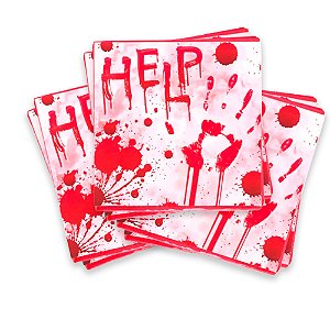 20 Guardanapos decoração Help Halloween festa  24,5x24,5 cm