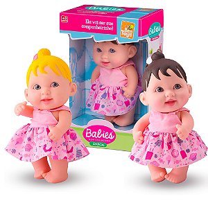 Boneca Babies Sortidas loira ou Morena cheirosas fofinhas