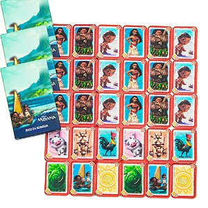 8 un Jogo da Memoria Lembrancinha festa Moana decoração