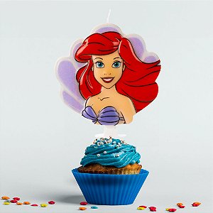 Vela festa A Pequena Sereia decoração princesa Ariel anivers