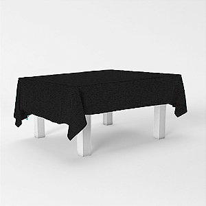 Kit 5 Toalhas de mesa Preta TNT 2x140m Decoração Festa