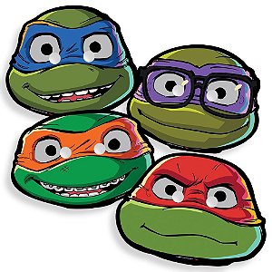 Mascara 20cm Festa Tartarugas Ninja Decoração Aniversário