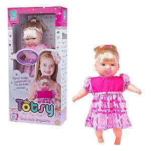 Boneca Linda Totsy Fala Frases Com Cabelo perfeita