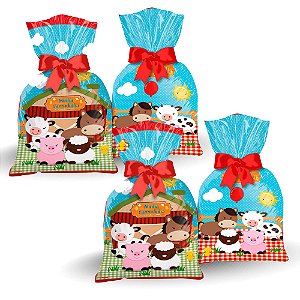 12 Sacolas Surpresa Lembrancinhas Fazendinha Festa decoração