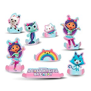 8 Display de mesa Decoração Casa Magica da Gabby mais cor