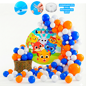 Kit Arco balão Nas cores Bolofofos Decoração Festa 150pçs