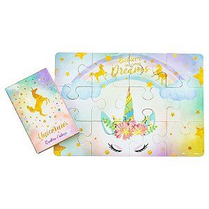 8 Quebra Cabeça Lembrancinha decoração Unicórnio festa