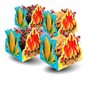 50 Forminhas decoração Julina Arraia festa Junina para doces