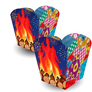 Cachepot Decoração Julina Arraia Festa Junina 04 Unidades