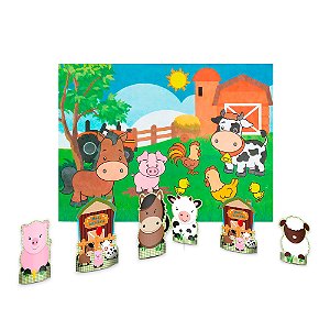 Kit Festa Fazendinha Decoração Aniversário Painel +6 Display