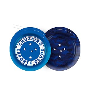 8 Pratos Decoração Cruzeiro festa 18cm mais cor e resistente