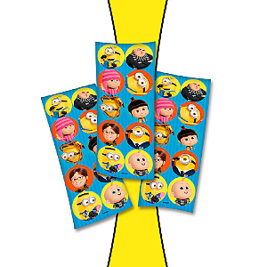 30 Adesivos Decoração Meu Malvado Favorito festa aniversário