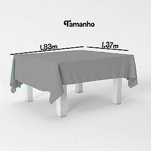 Toalha de Mesa Preto Grande PLástca Decoração Festa 137X183cm