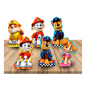Decoração Display de mesa EVA Patrulha Canina festa 6 Un