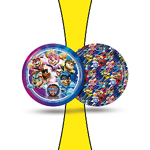 8 Pratos Festa Patrulha Canina Herois Decoração Anivers 18cm