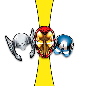 6 Mascaras Festa Vingadores decoração e lembrancinhas