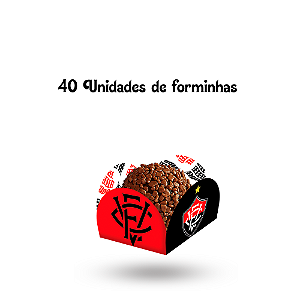 40 Forminhas para doces decoração Time Vitória Festa Aniver