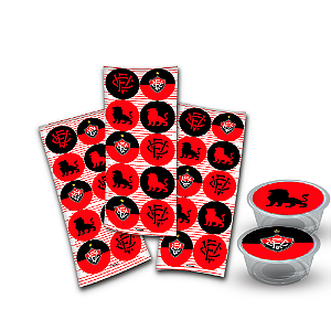 30 Adesivos redondo Time Vitória decoração festa aniversário