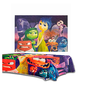 Kit festa Divertidamente Decoração Completa Painel +Toalha