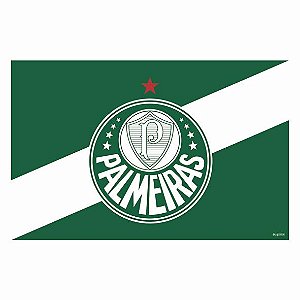 Painel Sublimado em tecido festa Palmeiras Decoração 85X55cm