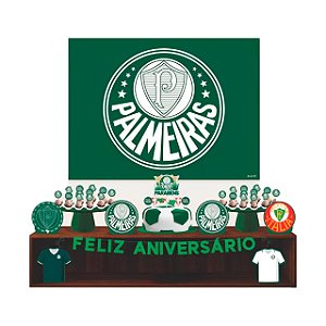 Kit festa Palmeiras Decoração Aniversário em EVA 39pçs