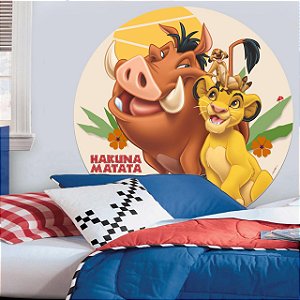 Painel Sublimado Tecido Festa Rei Leão Decoração 1,55m