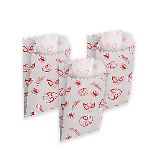 50 Sacos De papel Temático festa Homem Aranha Decoração