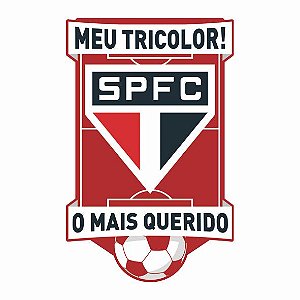 Painel Festa São Paulo Decoração Tricolor Aniversário 46,5cm