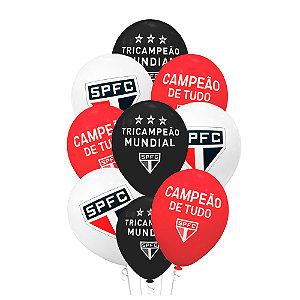 20 Bexigas Balão Festa São Paulo Decoracação 8 polegadas