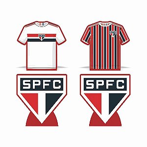 4 Display Decoração São Paulo Festa Aniversário EVA 27cm