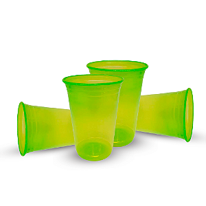 15 Copos Autraliano Festa balada Aniversá 440ML NEON Verde