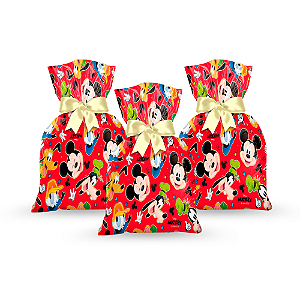 40 Lembrancinhas Sacolas Surpresa Festa Mickey Decoração
